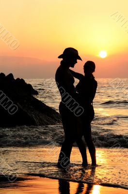 Couple at sunset