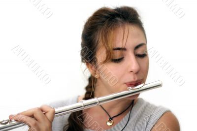 Beautiful Flutist