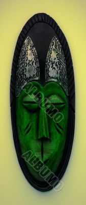 Green African Mask