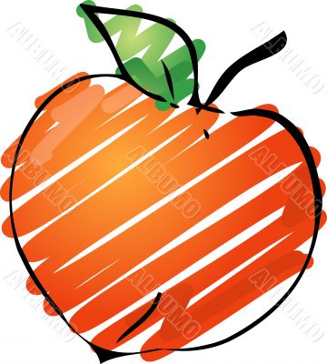 Peach illustration