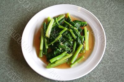 Fried asian vegetables