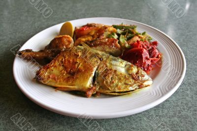Grilled fish