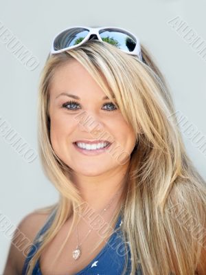 Beautiful blond woman