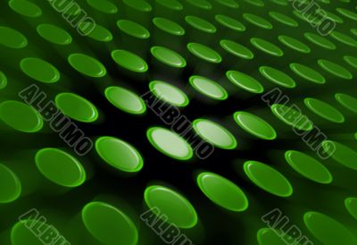 Abstract Green Buttons background