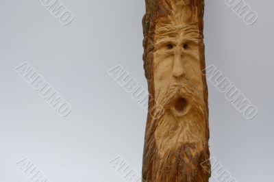 wood carved wood spirit