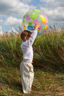 Baby with ball