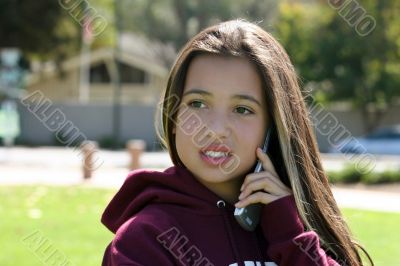 Girl on the phone