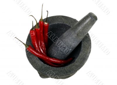 hot red chillies