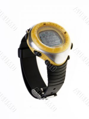 Yellow waterproof watch