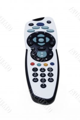 TV and other device remote control on white