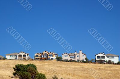 houses on a hill