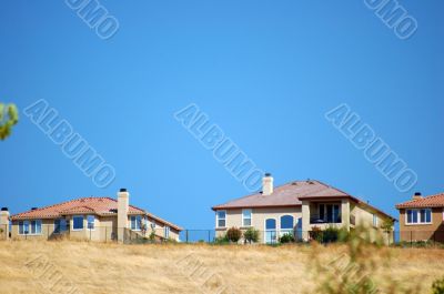 houses on a hill