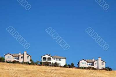 houses on a hill