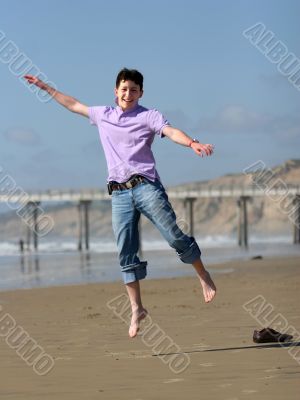 Boy jumping