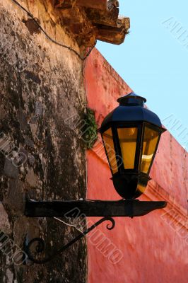 Lamp on the wall