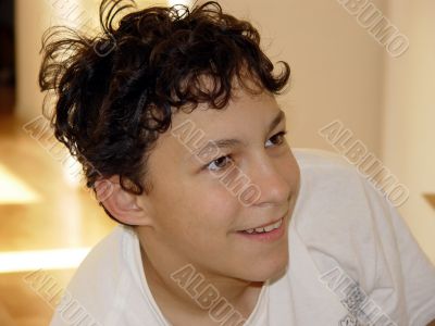 Boy smiling