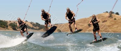 Boy Wakeboarding