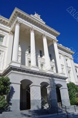 Side of California State Capitol building