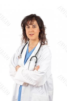 Female doctor in lab coat