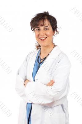 Female doctor in lab coat