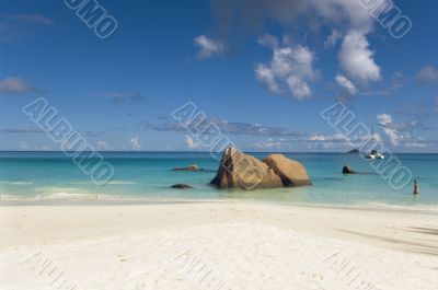 Tropical beach scene