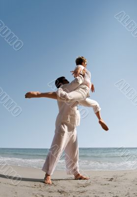 Couple On The Beach vertical