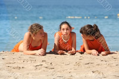 Friends on the beach