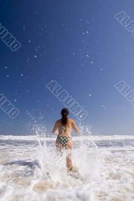 Girl Jumping (moving blur)