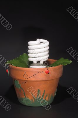 Light Bulb Potted Plant