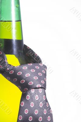 Beer Bottle with Necktie