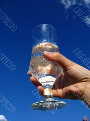 Bocal with pure water Bocal with pure water