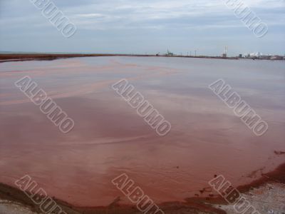 Environmental pollution with toxic fluid