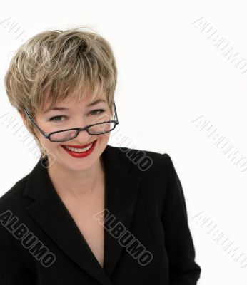 Smiling businesswoman