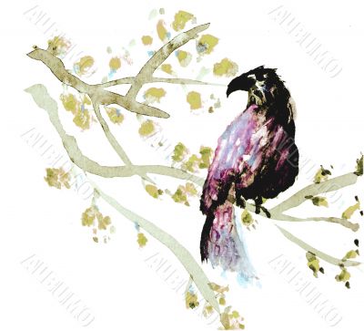 Chinese art brush painted back ground