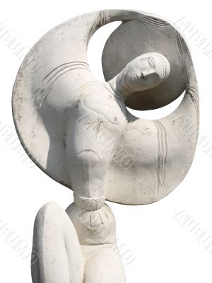 Sculptural composition, girl