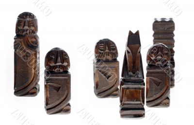 wooden carved chess pieces wooden carved chess pieces