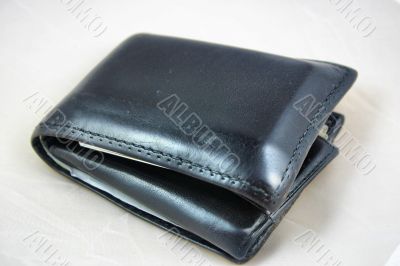 Mens leather black wallet