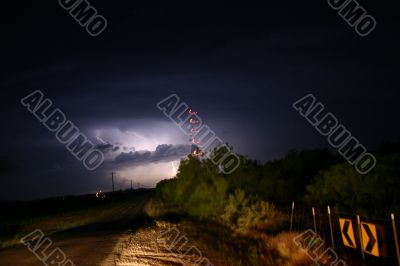Funnel Cloud from side of road