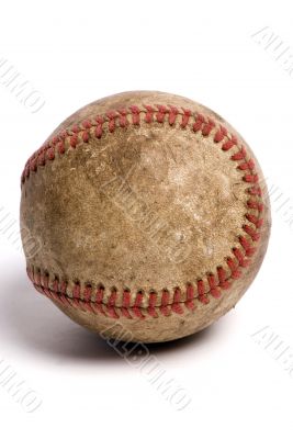 Worn baseball