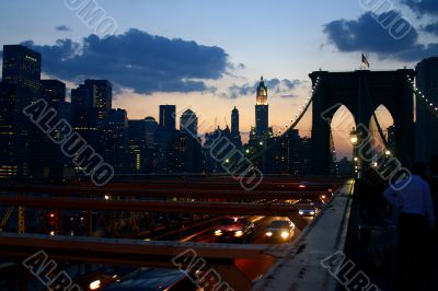 new york city at night. United States