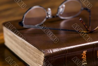 Glasses on Bible 3