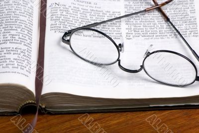 Glasses on Bible 2