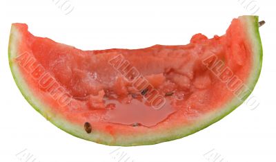 watermelon on white