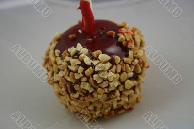 Candy dipped caramel apple