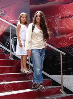 Mum and the daughter. Two generations