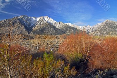 Snow at Mount Whitney in California