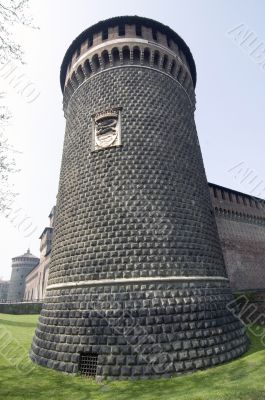 Milano - Castello Sforzesco (torre angolare) Milano - Castello Sforzesco (torre angolare)