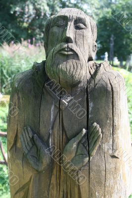 Figures of people, monk, the abstraction