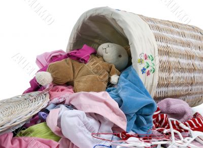 Bunny in the laundry