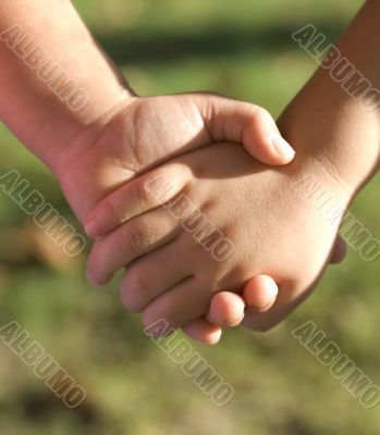 Holding hands Holding hands